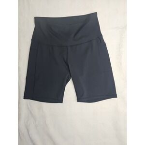 Legend Women's Active High Rise Biker Shorts  Black  Koral Size L